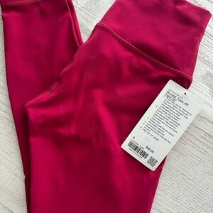 Lululemon Athletica Wunder Train HR Tight 25” Ruby Red